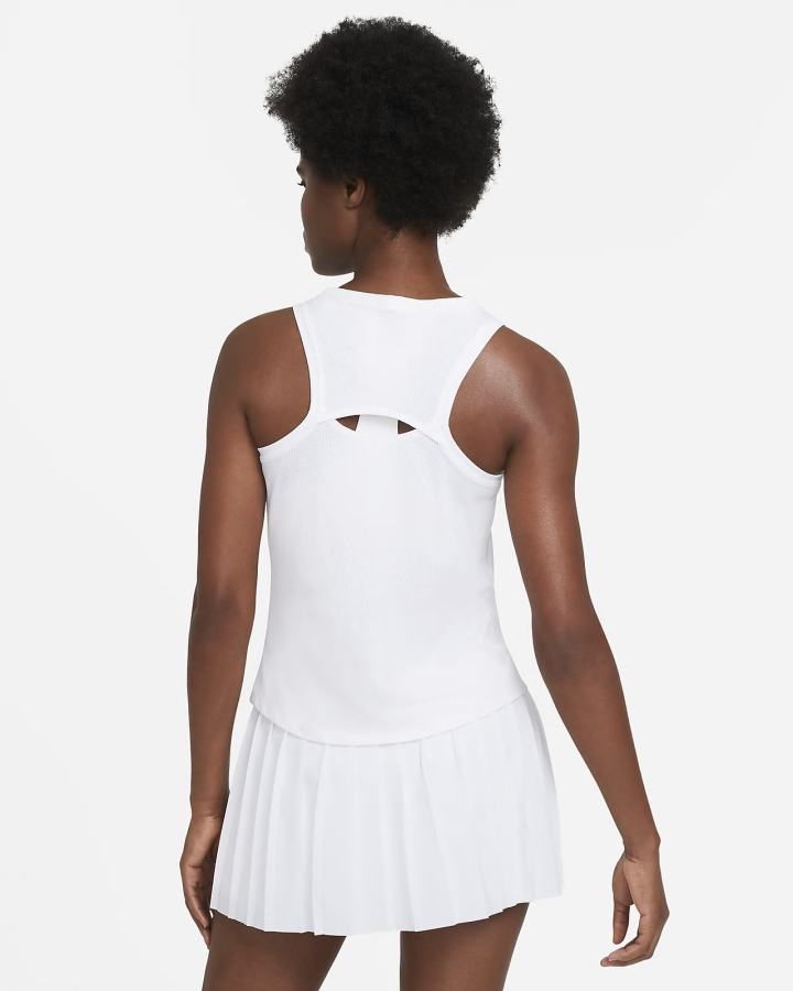 Camiseta Tirantes Nike Court Victory Tennis (Plus Size) Mujer Blancas Negras | DUAZW-9132
