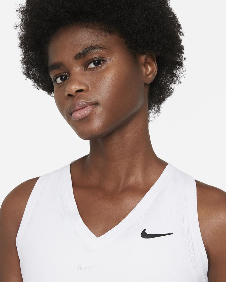 Camiseta Tirantes Nike Court Victory Tennis (Plus Size) Mujer Blancas Negras | DUAZW-9132