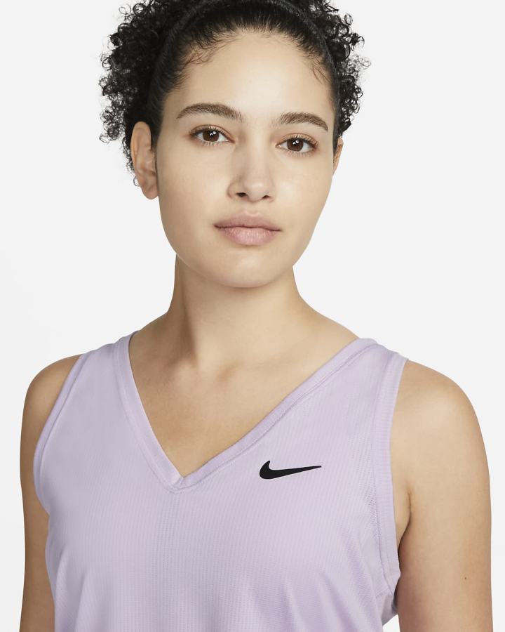 Camiseta Tirantes Nike Court Victory Tennis (Plus Size) Mujer Negras | EGLOR-4075