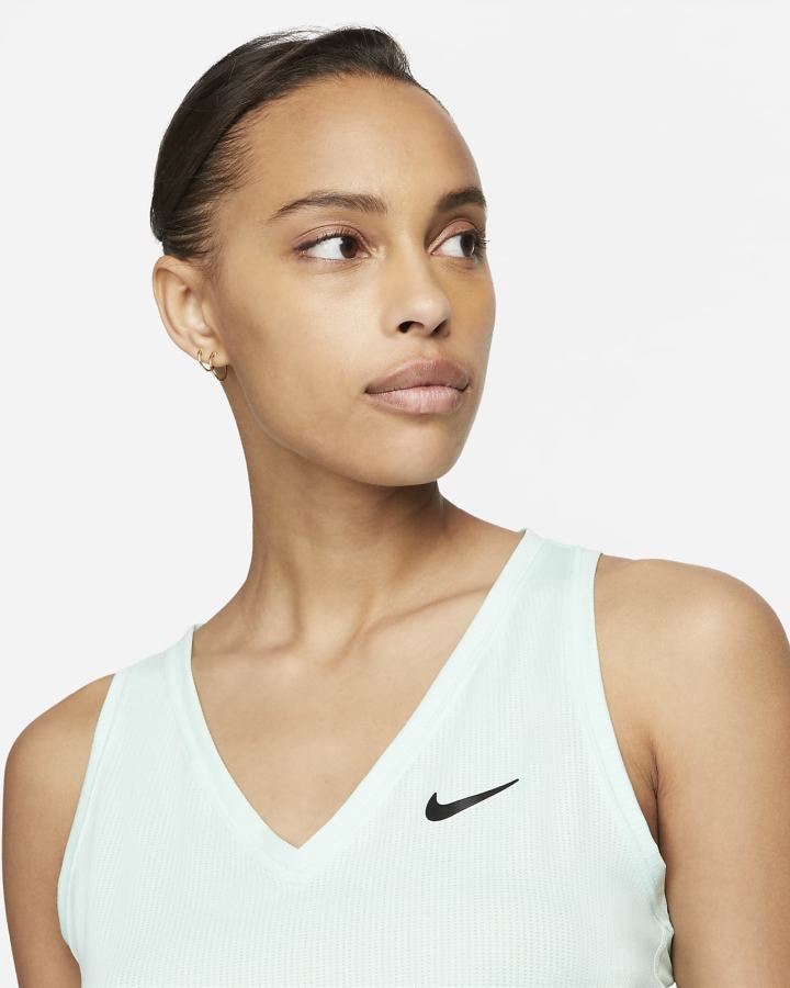 Camiseta Tirantes Nike Court Victory Tennis (Plus Size) Mujer Verde Menta Negras | FDLGA-6703