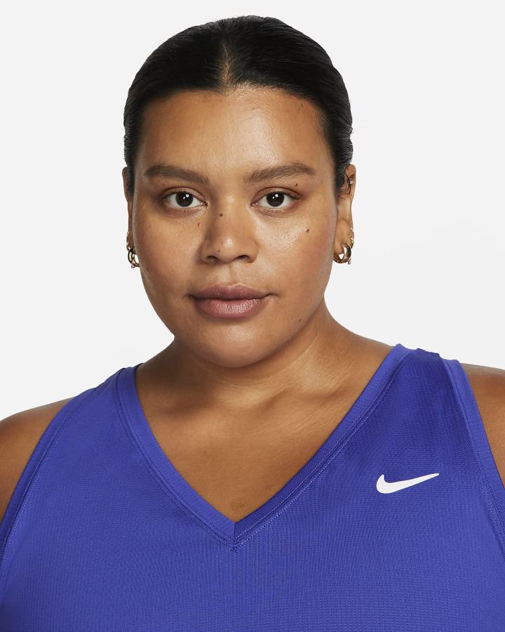Camiseta Tirantes Nike Court Victory Tennis (Plus Size) Mujer Blancas | GQOEZ-5287