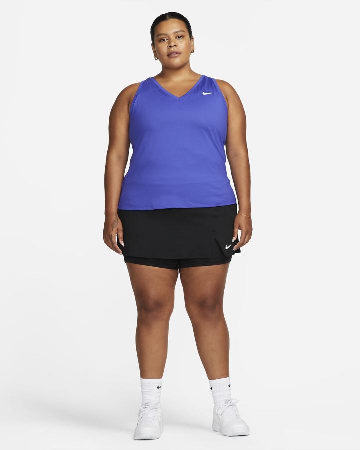 Camiseta Tirantes Nike Court Victory Tennis (Plus Size) Mujer Blancas | GQOEZ-5287