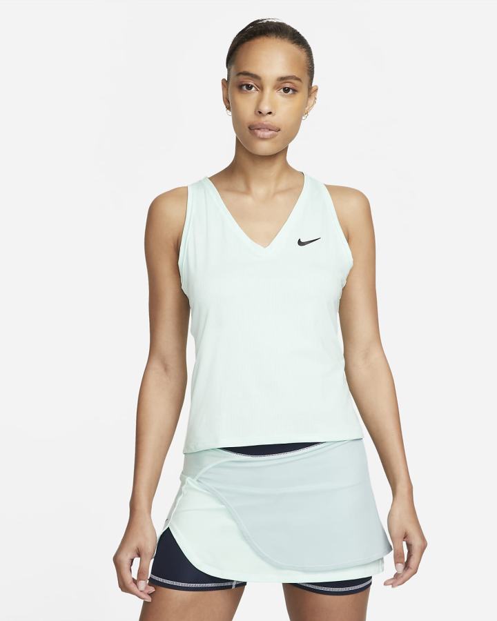 Camiseta Tirantes Nike Court Victory Tennis (Plus Size) Mujer Blancas | GQOEZ-5287