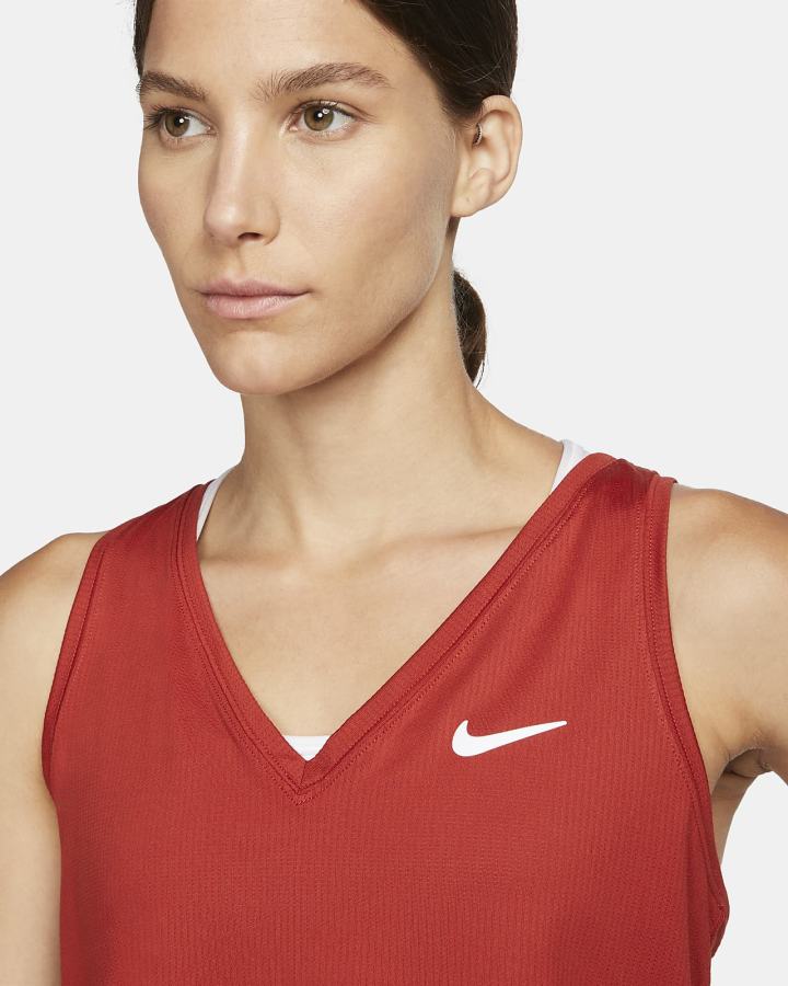 Camiseta Tirantes Nike Court Victory Tennis (Plus Size) Mujer Blancas | HDVON-0981