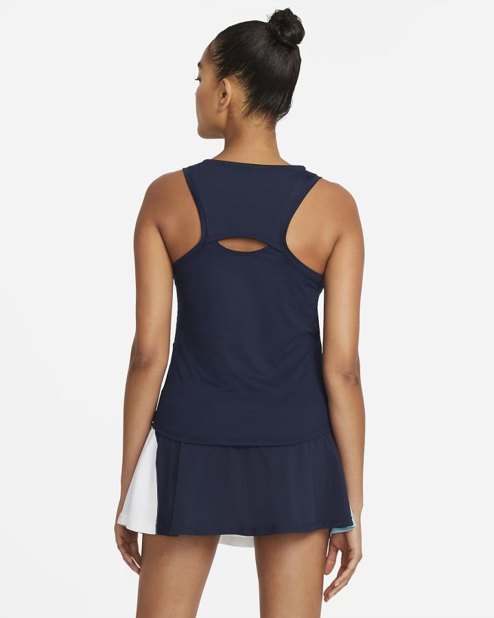 Camiseta Tirantes Nike Court Victory Tennis (Plus Size) Mujer Obsidian Blancas | LVFGS-1436