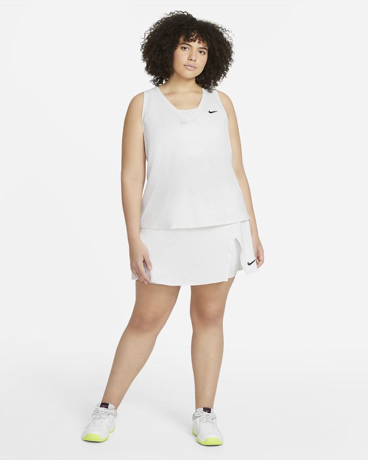 Camiseta Tirantes Nike Court Victory Tennis (Plus Size) Mujer Obsidian Blancas | LVFGS-1436