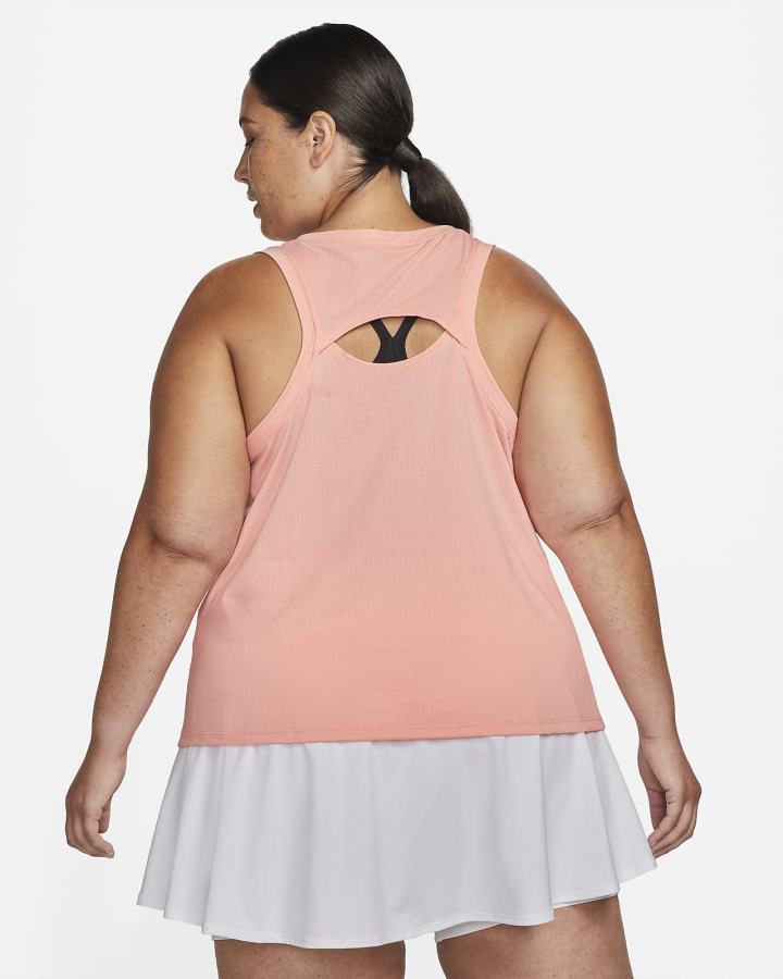 Camiseta Tirantes Nike Court Victory Tennis (Plus Size) Mujer Coral Blancas | QRMOD-2387
