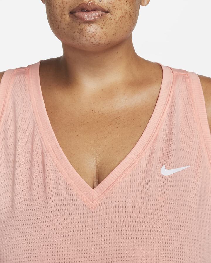 Camiseta Tirantes Nike Court Victory Tennis (Plus Size) Mujer Coral Blancas | QRMOD-2387