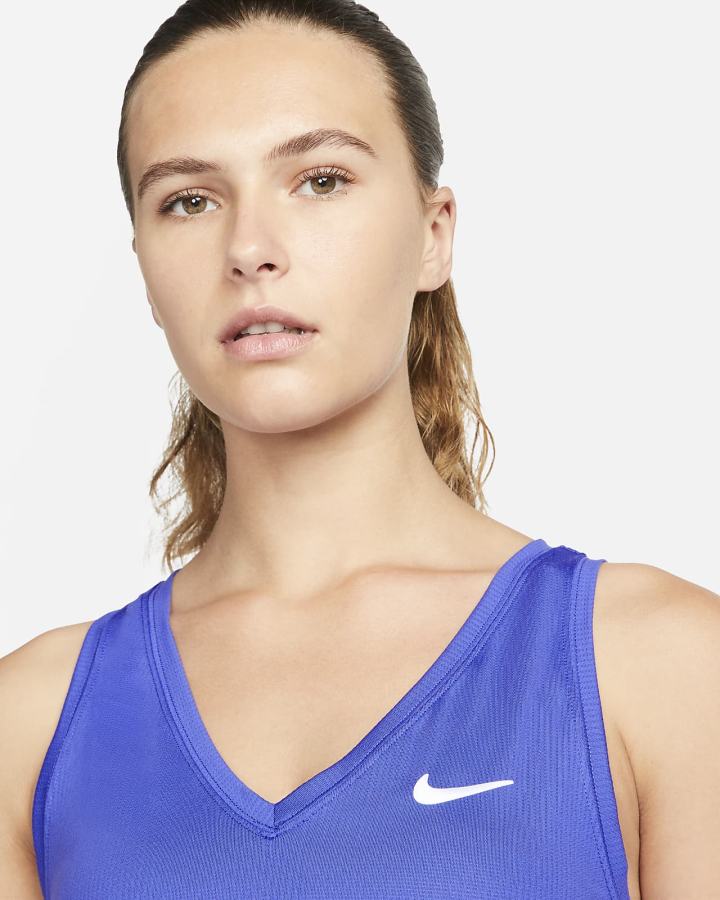 Camiseta Tirantes Nike Court Victory Tennis (Plus Size) Mujer Blancas | WAJVF-8457