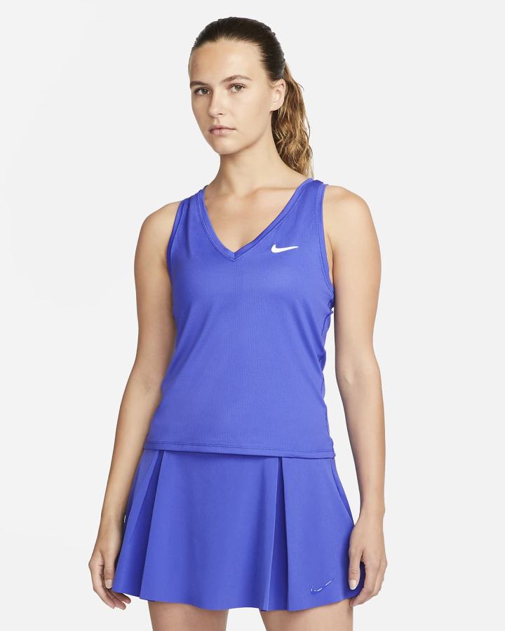Camiseta Tirantes Nike Court Victory Tennis (Plus Size) Mujer Blancas | WAJVF-8457
