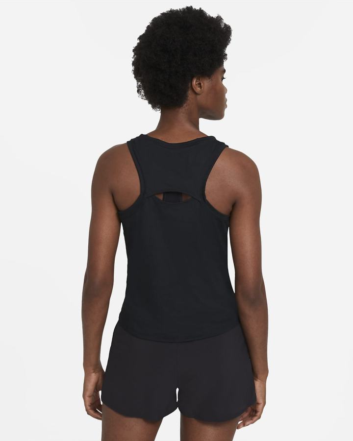 Camiseta Tirantes Nike Court Victory Tennis (Plus Size) Mujer Negras Blancas | WMUAB-7209