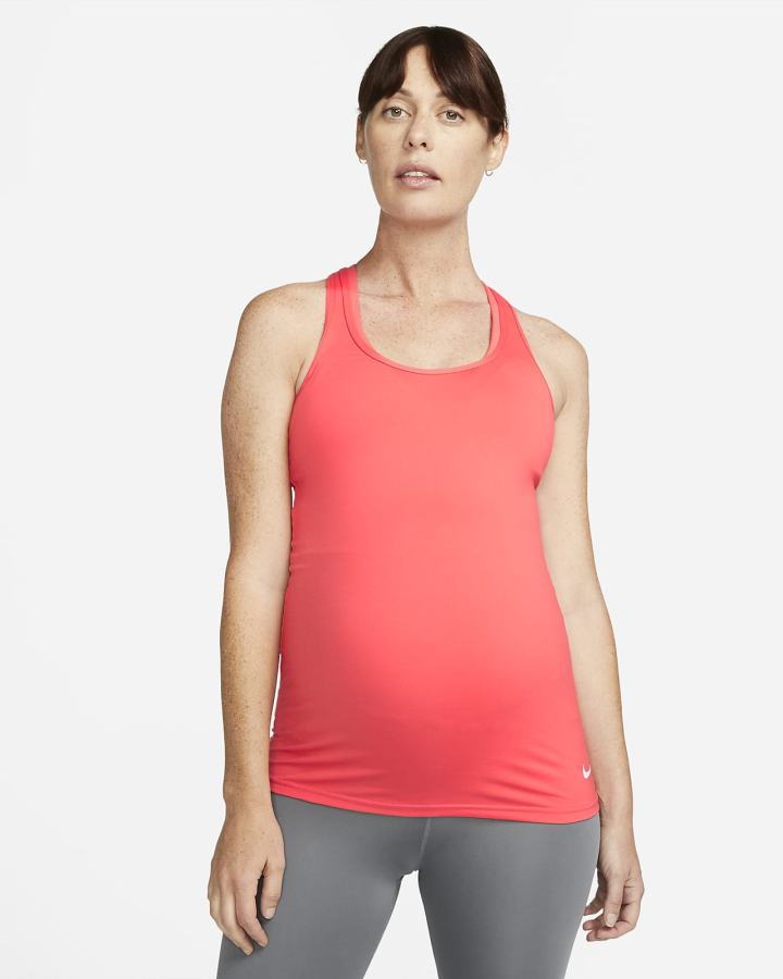 Camiseta Tirantes Nike Dri-FIT (M) (Maternity) Mujer Blancas | BOMXS-1302