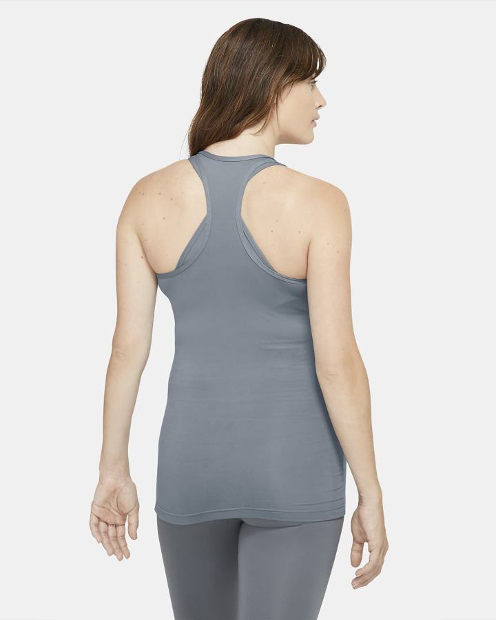 Camiseta Tirantes Nike Dri-FIT (M) (Maternity) Mujer Gris Blancas | LYNOE-8546