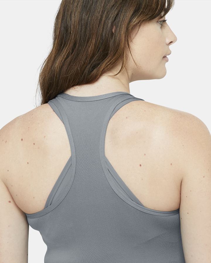 Camiseta Tirantes Nike Dri-FIT (M) (Maternity) Mujer Gris Blancas | LYNOE-8546