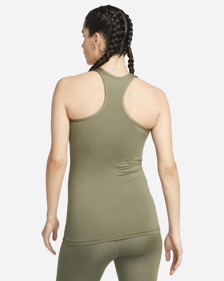 Camiseta Tirantes Nike Dri-FIT (M) (Maternity) Mujer Verde Oliva Negras | WDCET-7386