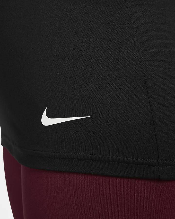 Camiseta Tirantes Nike Dri-FIT (M) (Maternity) Mujer Negras Blancas | ZPAIM-1523