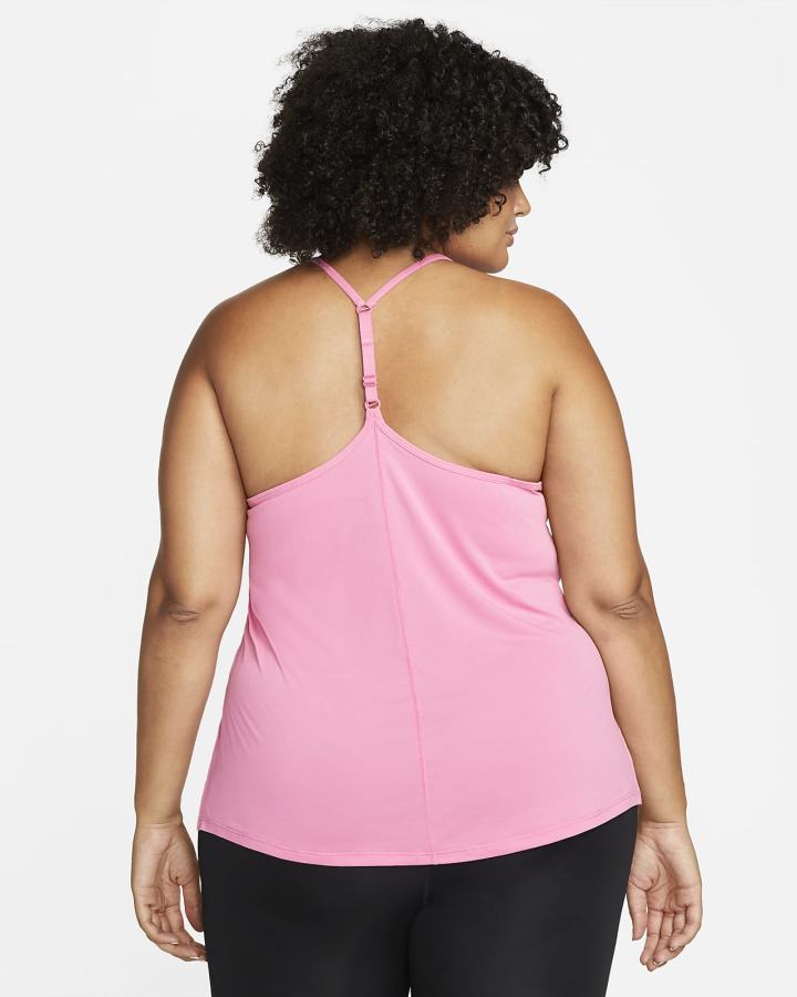 Camiseta Tirantes Nike Dri-FIT One Elastika Standard Fit Mujer Blancas | BECXU-9452