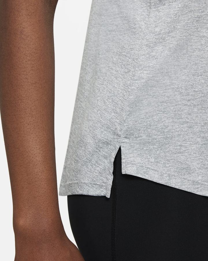 Camiseta Tirantes Nike Dri-FIT One Elastika Standard Fit Mujer Gris Negras | CELFG-3974