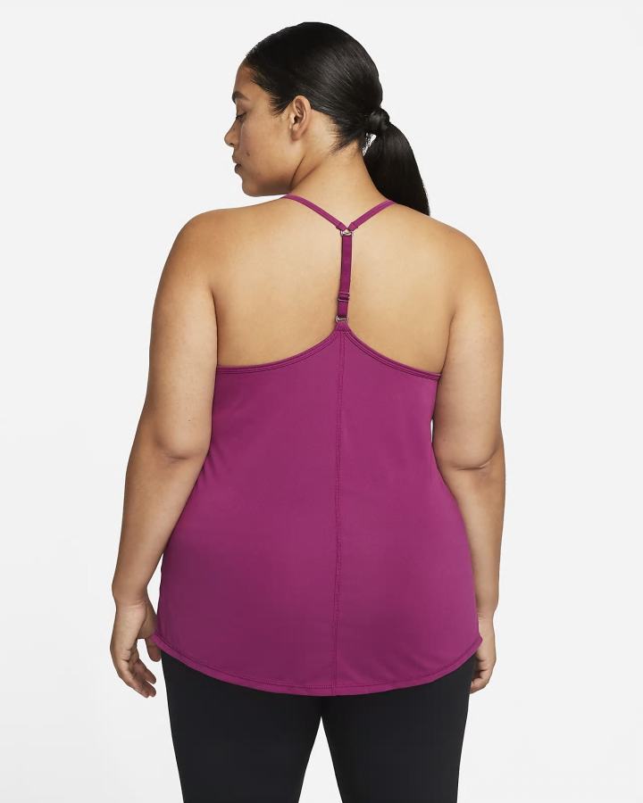 Camiseta Tirantes Nike Dri-FIT One Elastika Standard Fit Mujer Blancas | HSTAF-8369