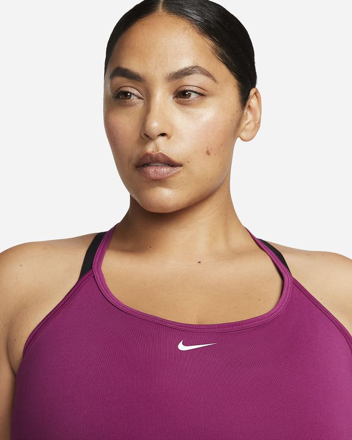 Camiseta Tirantes Nike Dri-FIT One Elastika Standard Fit Mujer Blancas | HSTAF-8369