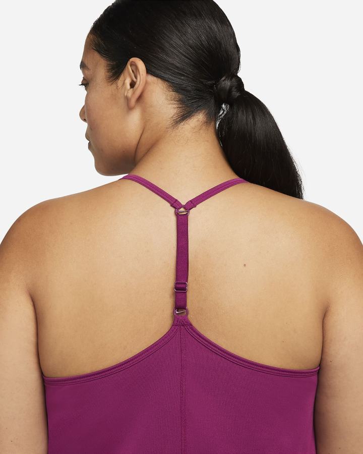 Camiseta Tirantes Nike Dri-FIT One Elastika Standard Fit Mujer Blancas | HSTAF-8369