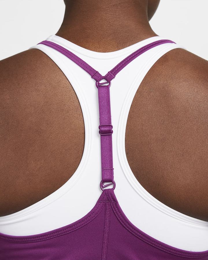 Camiseta Tirantes Nike Dri-FIT One Elastika Standard Fit Mujer Blancas | LKBZV-2468