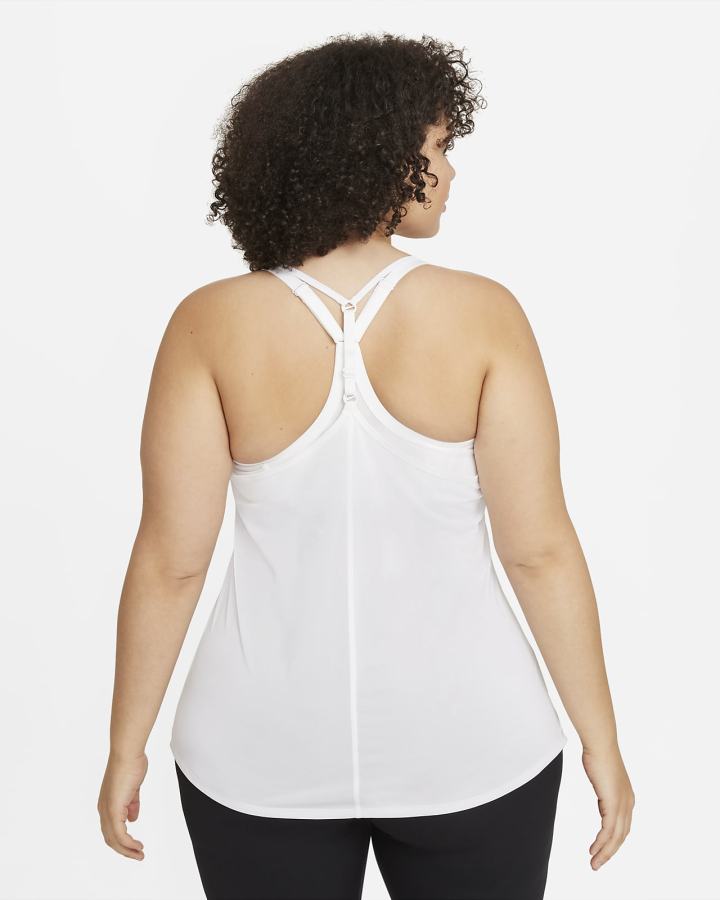 Camiseta Tirantes Nike Dri-FIT One Elastika Standard Fit Mujer Blancas Negras | OGIZB-1349