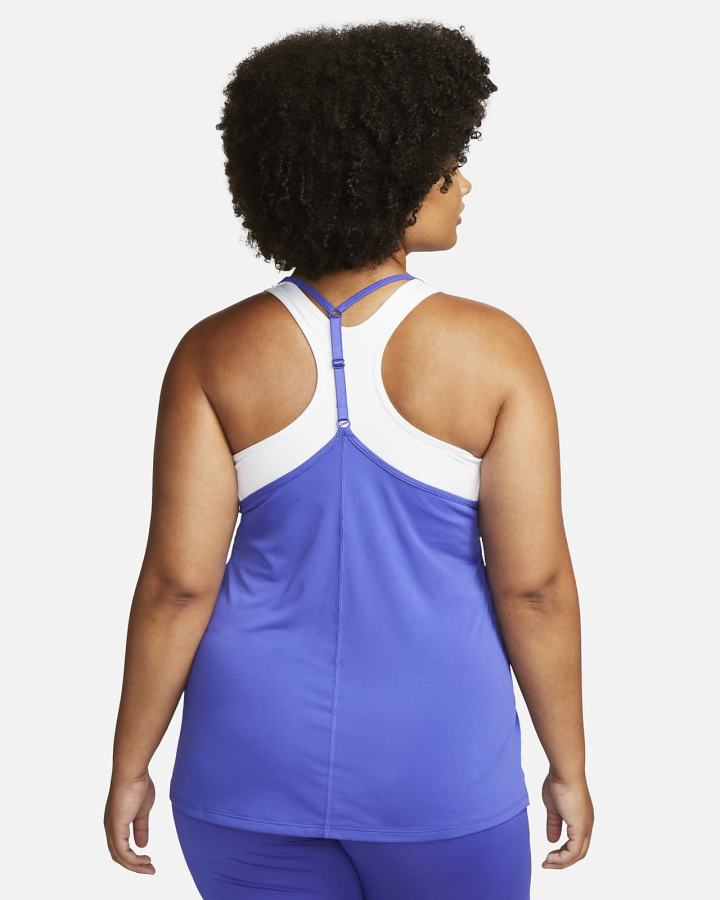 Camiseta Tirantes Nike Dri-FIT One Elastika Standard Fit Mujer Blancas | SWZBJ-6915