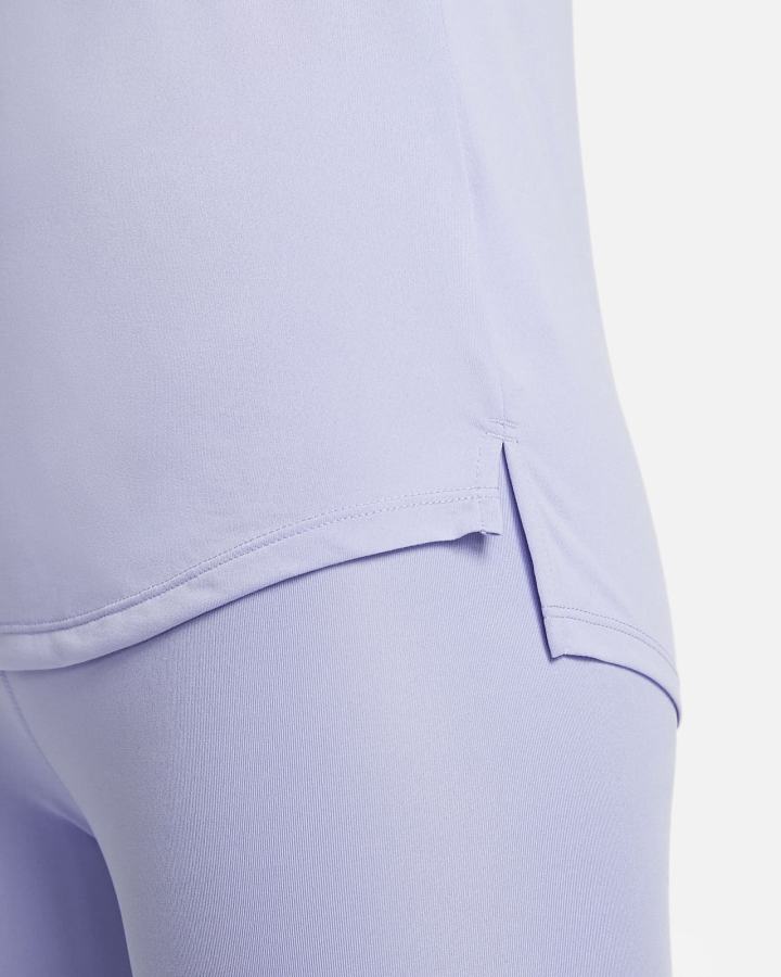 Camiseta Tirantes Nike Dri-FIT One Elastika Standard Fit Mujer Blancas | TISZB-1789