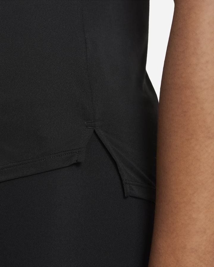 Camiseta Tirantes Nike Dri-FIT One Elastika Standard Fit Mujer Negras Blancas | VEQPH-4523