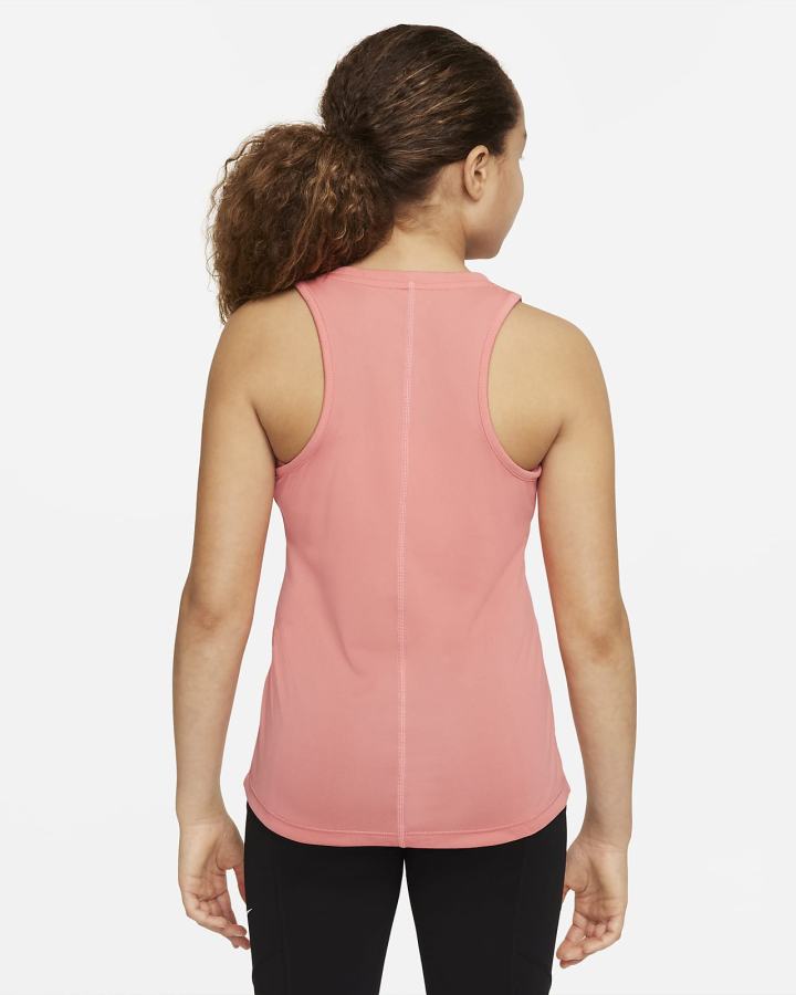 Camiseta Tirantes Nike Dri-FIT One Kids (Extended Size) Niña Rosas Azules | DQTLJ-3625