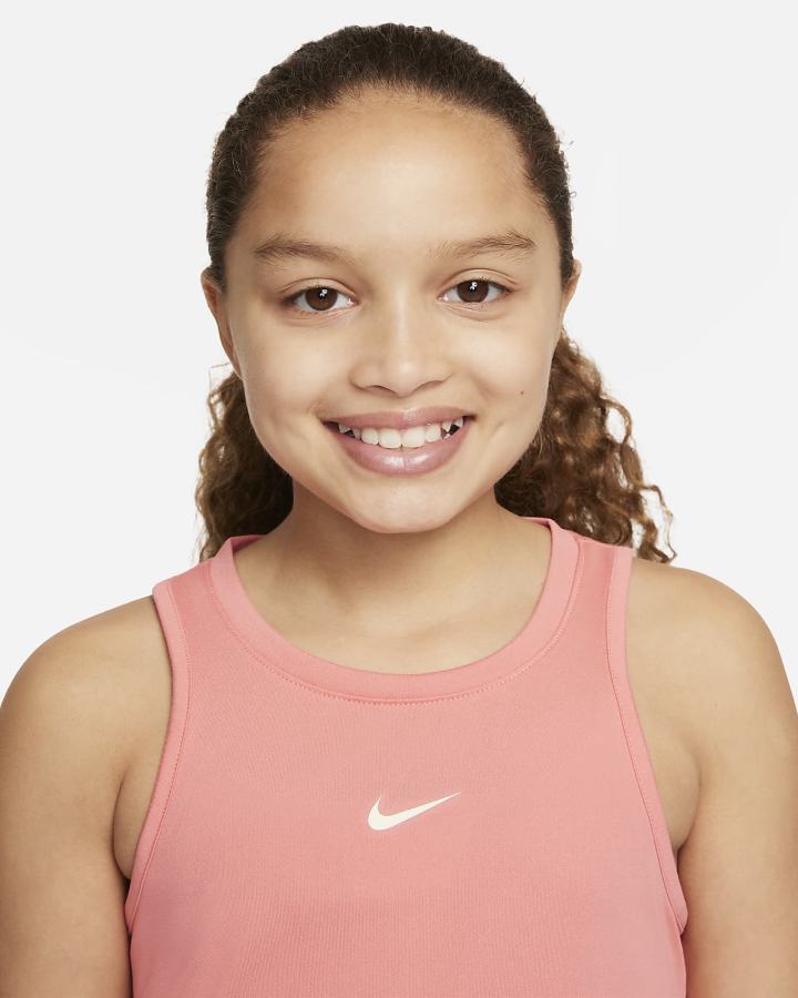 Camiseta Tirantes Nike Dri-FIT One Kids (Extended Size) Niña Rosas Azules | DQTLJ-3625