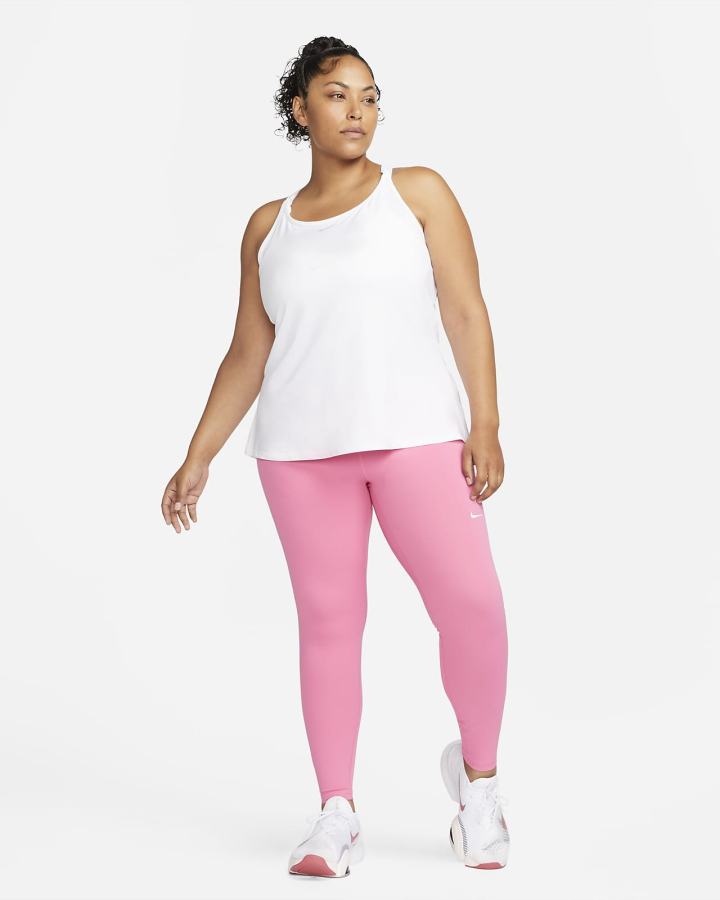 Camiseta Tirantes Nike Dri-FIT One Luxe Slim Fit Strappy Mujer Blancas | FQRTL-0675