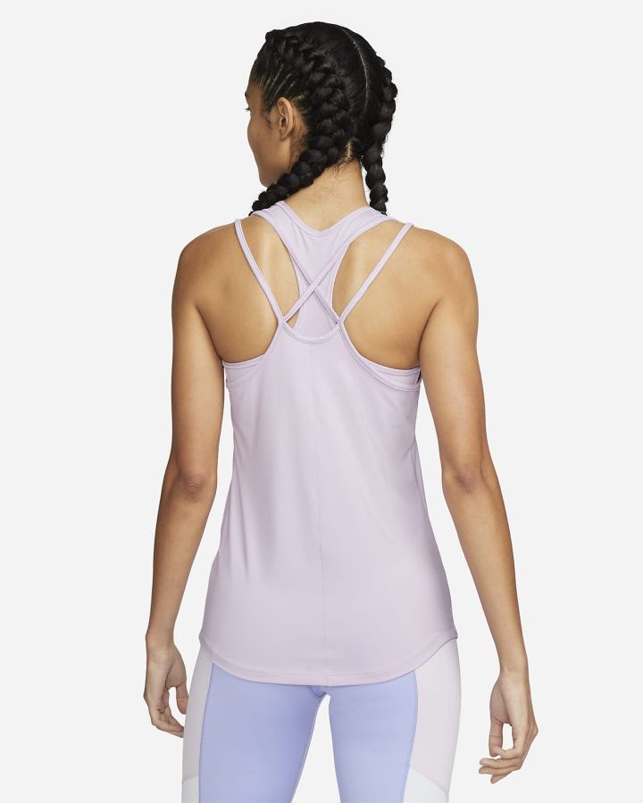 Camiseta Tirantes Nike Dri-FIT One Luxe Slim Fit Strappy Mujer Moradas | FTUGW-1278