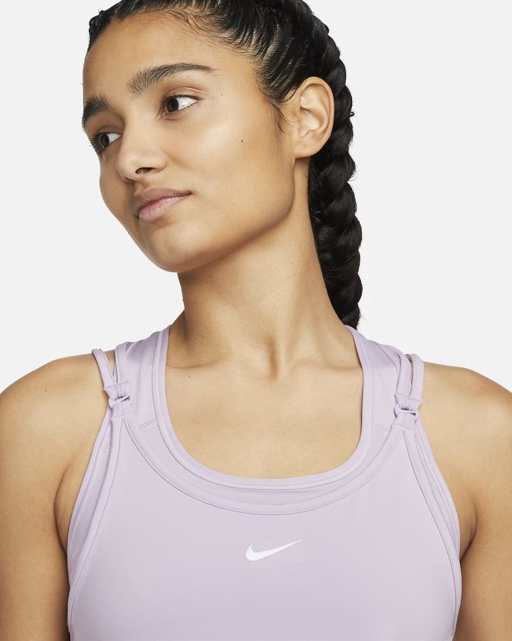 Camiseta Tirantes Nike Dri-FIT One Luxe Slim Fit Strappy Mujer Moradas | FTUGW-1278