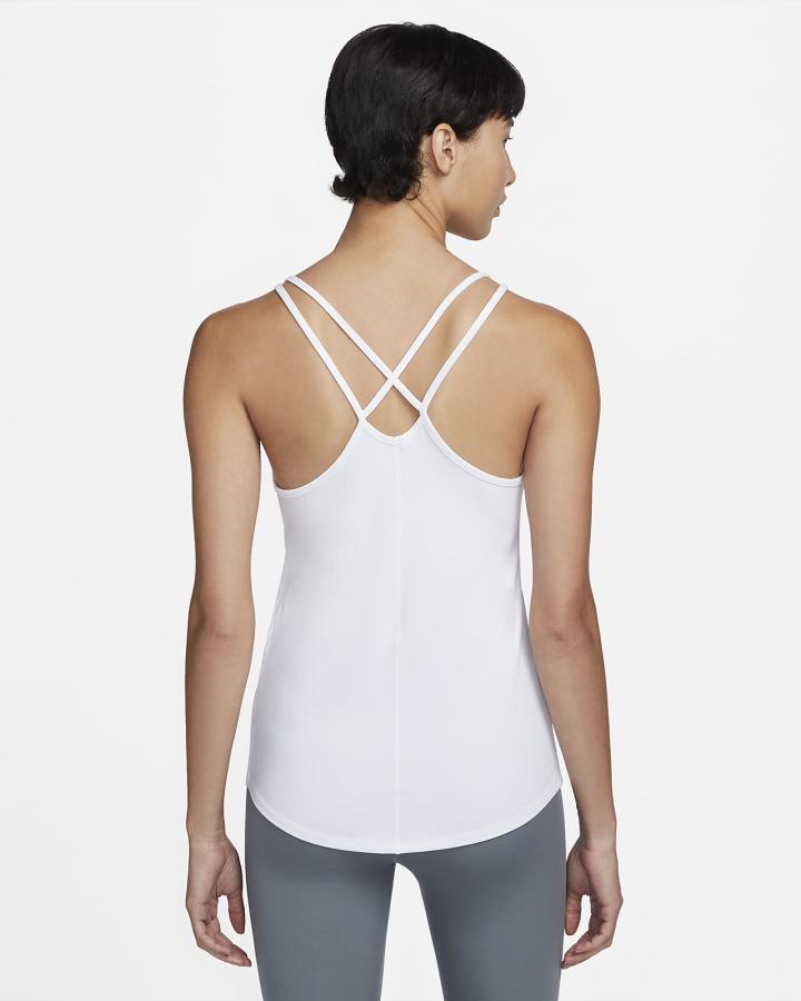 Camiseta Tirantes Nike Dri-FIT One Luxe Slim Fit Strappy Mujer Blancas | IFZLA-0746