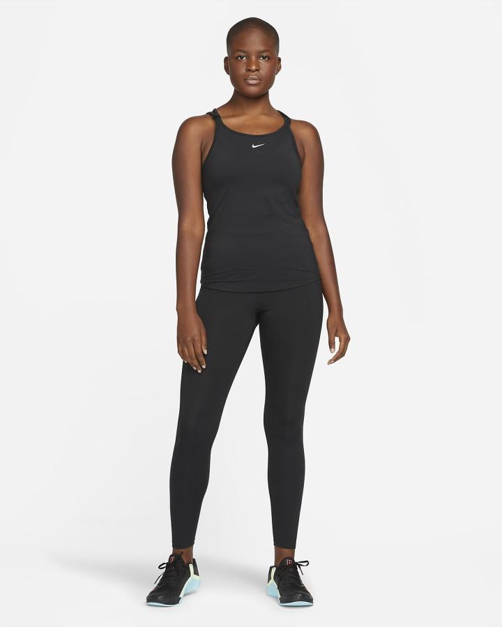 Camiseta Tirantes Nike Dri-FIT One Luxe Slim Fit Strappy Mujer Blancas | IFZLA-0746