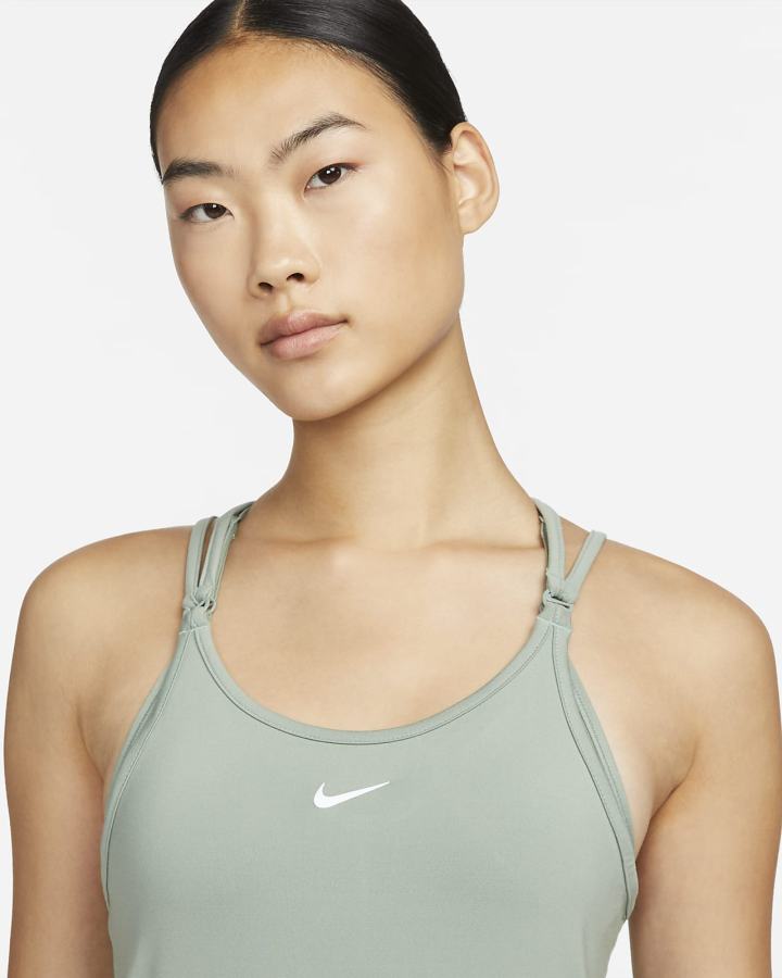 Camiseta Tirantes Nike Dri-FIT One Luxe Slim Fit Strappy Mujer Plateadas | UWTCK-2174