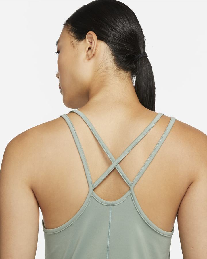 Camiseta Tirantes Nike Dri-FIT One Luxe Slim Fit Strappy Mujer Plateadas | UWTCK-2174