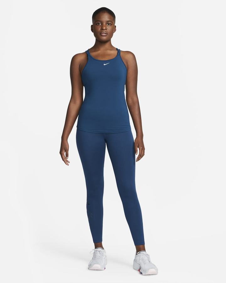 Camiseta Tirantes Nike Dri-FIT One Luxe Slim Fit Strappy Mujer Plateadas | UWTCK-2174