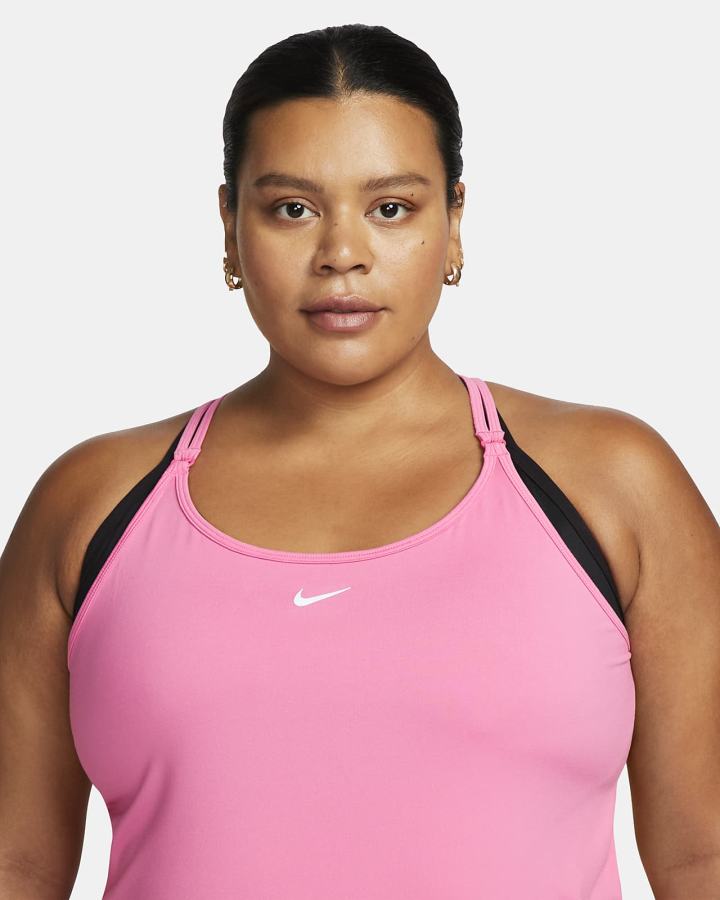 Camiseta Tirantes Nike Dri-FIT One Luxe Slim Fit Strappy Mujer Rosas | YUFSB-7286