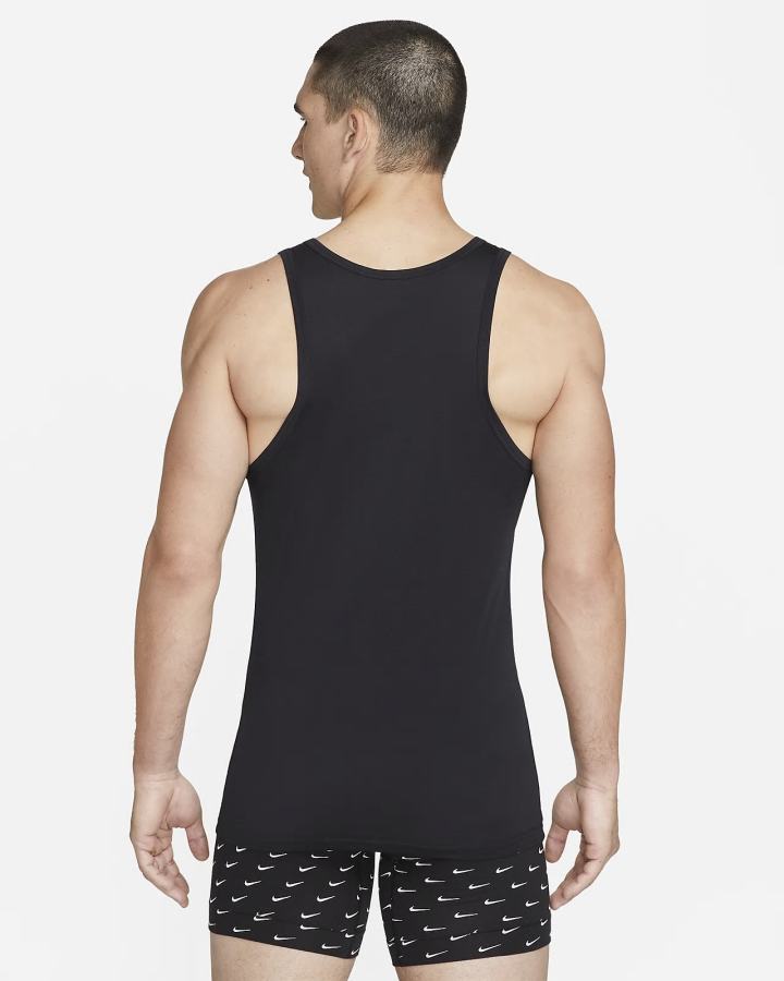 Camiseta Tirantes Nike Dri-FIT ReLuxe Tank Undershirt (2-Pack) Hombre Negras | FGVTJ-1789