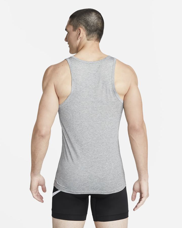 Camiseta Tirantes Nike Dri-FIT ReLuxe Tank Undershirt (2-Pack) Hombre Gris | QKIAT-2904