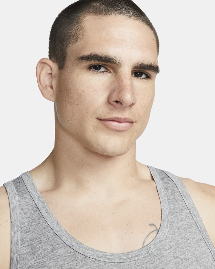Camiseta Tirantes Nike Dri-FIT ReLuxe Tank Undershirt (2-Pack) Hombre Gris | QKIAT-2904