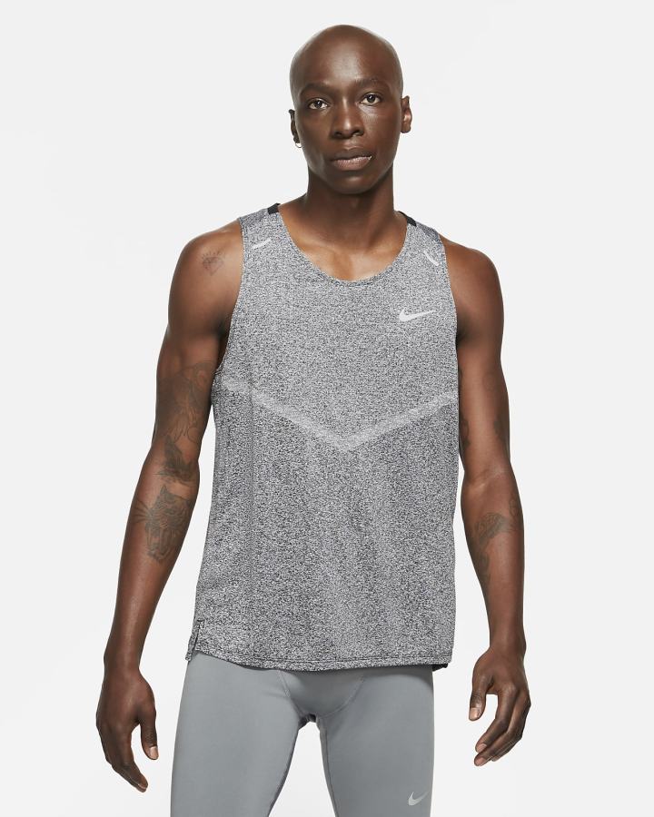 Camiseta Tirantes Nike Dri-FIT Rise 365 Running Hombre Negras | ECDNO-4287