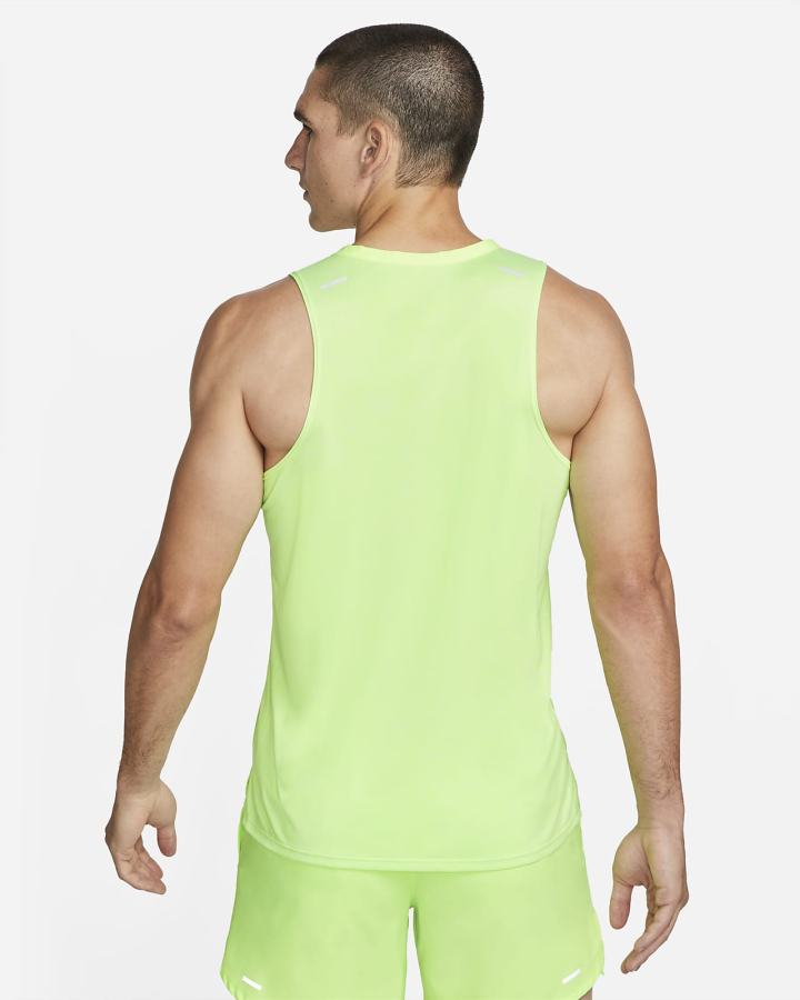 Camiseta Tirantes Nike Dri-FIT Rise 365 Running Hombre Verde | JOWAK-5203