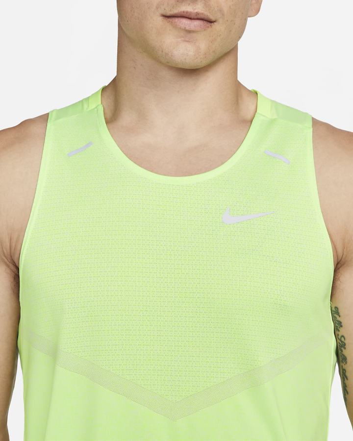 Camiseta Tirantes Nike Dri-FIT Rise 365 Running Hombre Verde | JOWAK-5203