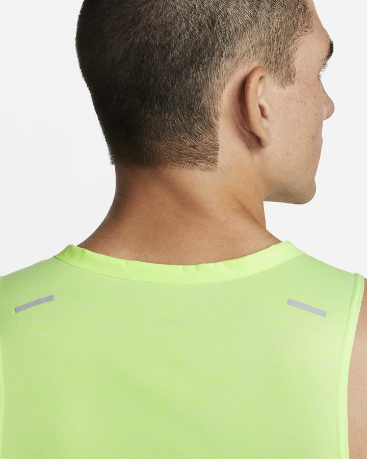Camiseta Tirantes Nike Dri-FIT Rise 365 Running Hombre Verde | JOWAK-5203