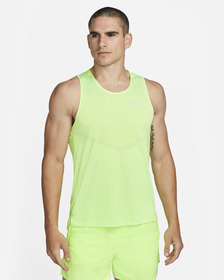 Camiseta Tirantes Nike Dri-FIT Rise 365 Running Hombre Verde | JOWAK-5203