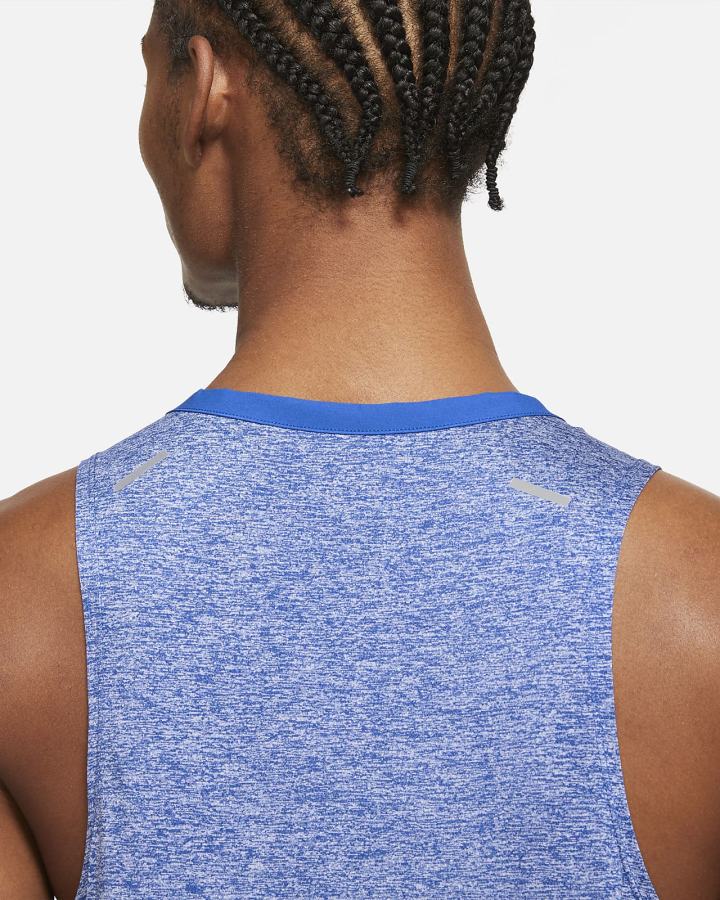Camiseta Tirantes Nike Dri-FIT Rise 365 Running Hombre Azul Real | LASQX-1439